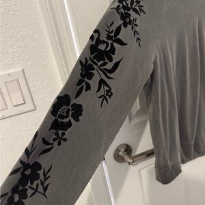 Lucky Brand Charcoal Knit Top